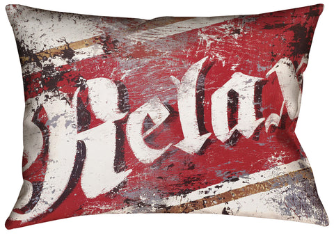 "Relax" Throw Pillow