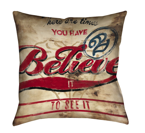 "The Other Way Around" Outdoor Throw Pillow