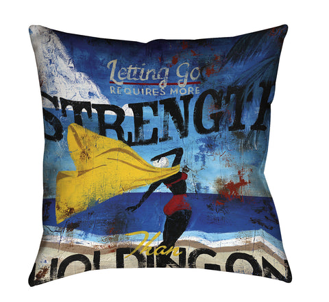 "Real Strength" Outdoor Throw Pillow