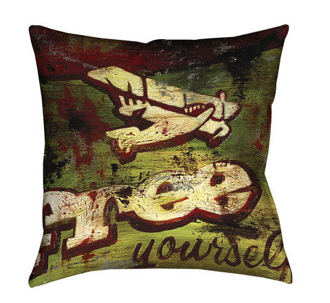 "No One's Prisoner" Outdoor Throw Pillow