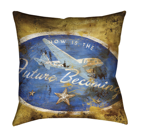 "Future Becoming" Throw Pillow