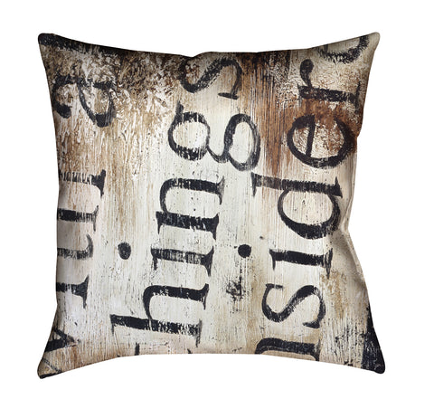 "The Path To Self: All Said and Done" Outdoor Throw Pillow