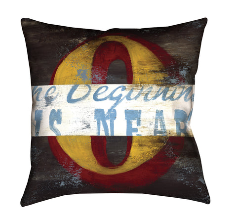 "0: The Beginning Is Near" Throw Pillow