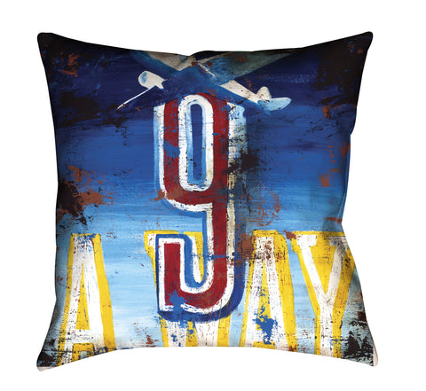 "9: Away" Throw Pillow