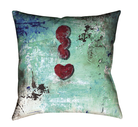 "Love Cloud: Get Excited" Outdoor Throw Pillow