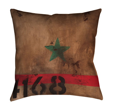 "STAR 4168" Outdoor Throw Pillow