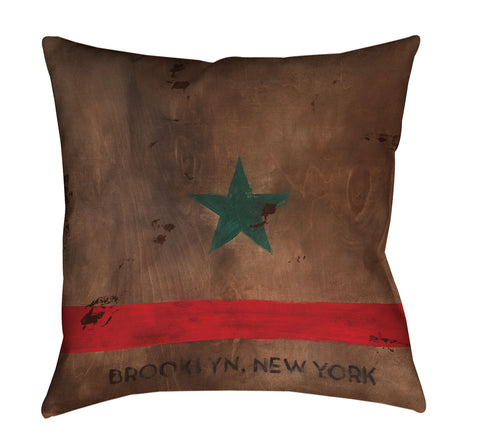 "Brooklyn STAR" Throw Pillow