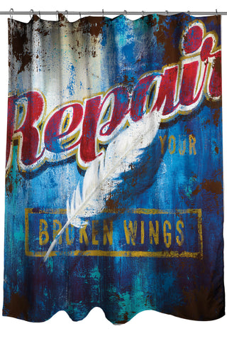 "Broken Wings" Shower Curtain