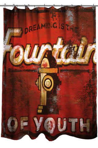 "Fountain Of Youth" Shower Curtain