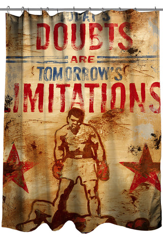 "The Mind Of Greatness" Shower Curtain