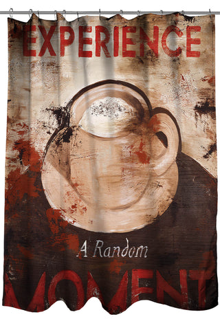 "Experience A Random Moment" Shower Curtain