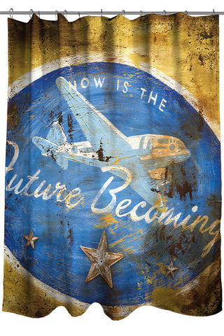 "Future Becoming" Shower Curtain