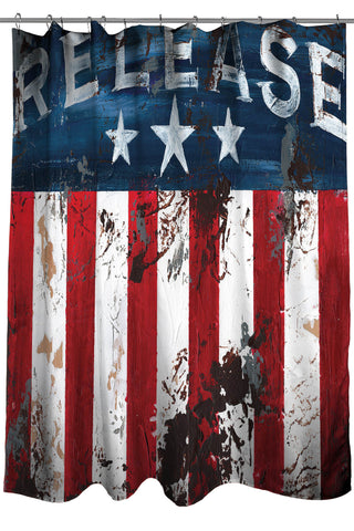 "Release" Shower Curtain