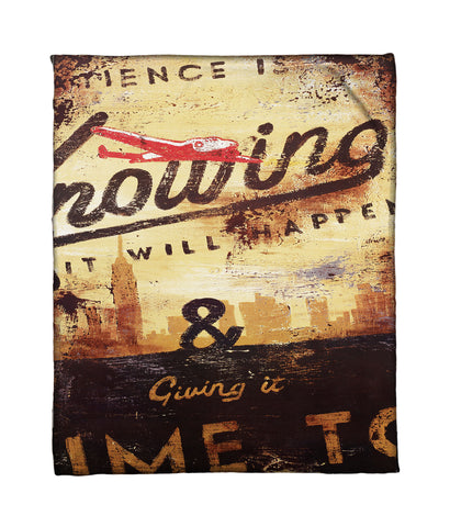 "Patience" Fleece Throw