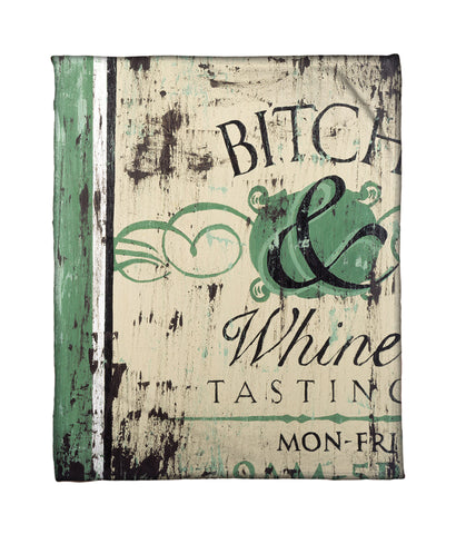 "Bitch & Whine" Fleece Throw