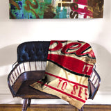 "The Other Way Around" Fleece Throw