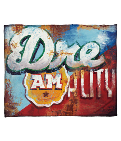 "Wake Up" Fleece Throw