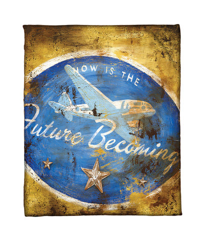 "Future Becoming" Fleece Throw