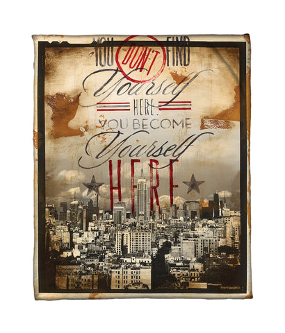 "Let's Be Clear" Fleece Throw