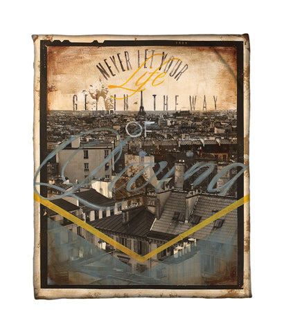 "A Common Obstruction" Fleece Throw
