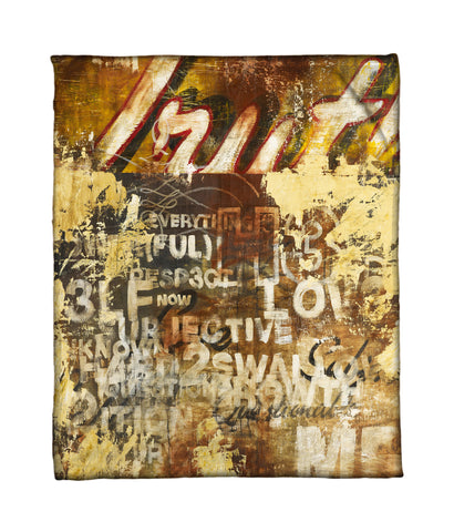 "Truth Is Subjective" Fleece Throw