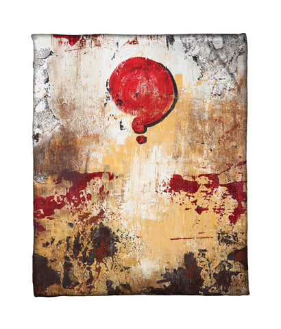 "Love Cloud: Why Not?" Fleece Throw