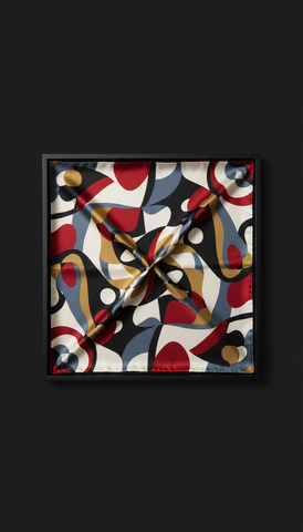 Silk Scarf with Artist Signature