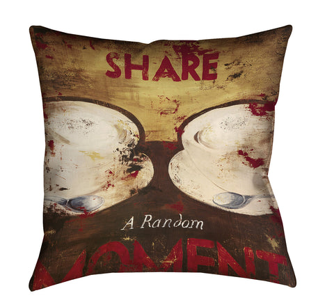 "Share A Random Moment" Outdoor Throw Pillow