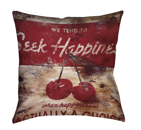 "The Hardest Of Easy Choices" Outdoor Throw Pillow