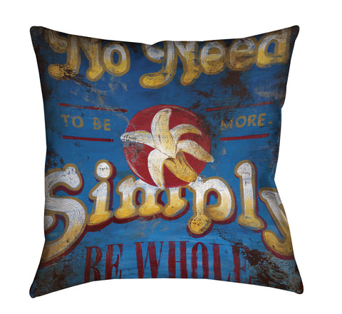 "Be Whole" Throw Pillow