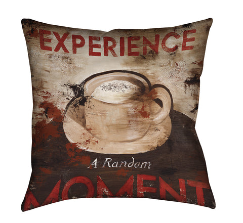 "Experience A Random Moment" Outdoor Throw Pillow