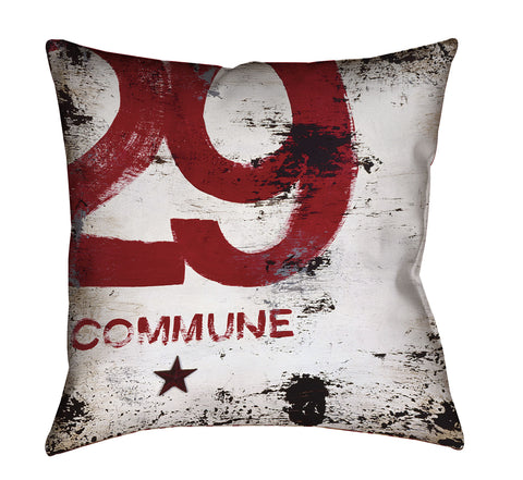 "Skillset Of An Elevated Mind: Commune" Outdoor Throw Pillow