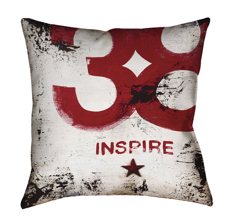 "Skillset Of An Elevated Mind: Inspire" Outdoor Throw Pillow