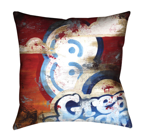 "8: Great Heights" Outdoor Throw Pillow