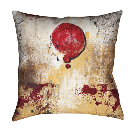 "Love Cloud: Why Not?" Outdoor Throw Pillow