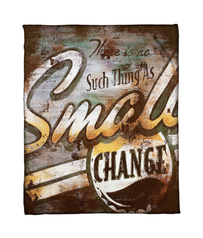 "Small Change" Fleece Throw