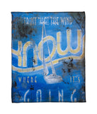 "Wind Knows" Fleece Throw