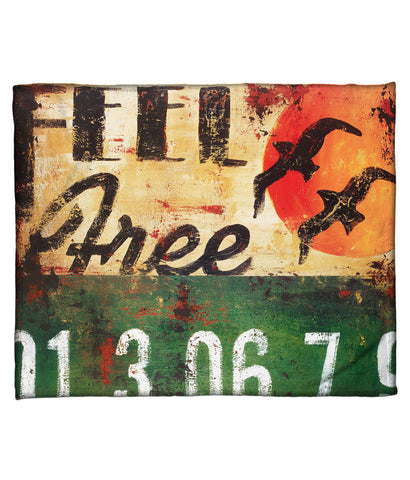 "Feel Free" Fleece Throw