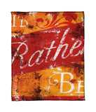 "I'd Rather Be" Fleece Throw