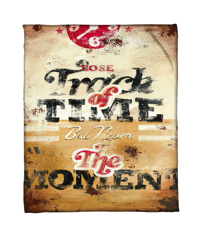 "The Commitment To being Present" Fleece Throw
