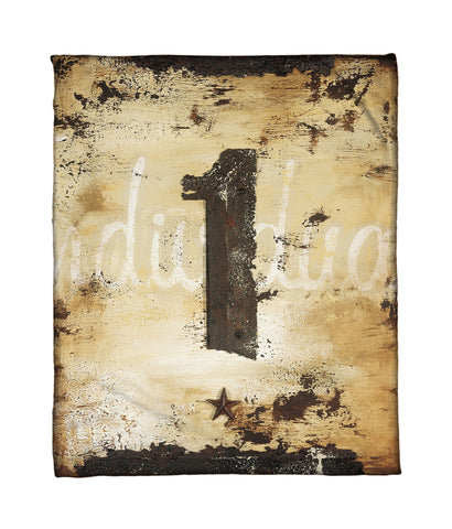 "Self As The Oldest Invention" Fleece Throw