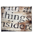 "The Path To Self: All Said And Done" Fleece Throw