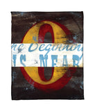 "0: The Beginning Is Near" Fleece Throw